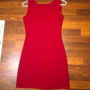 Red short dress